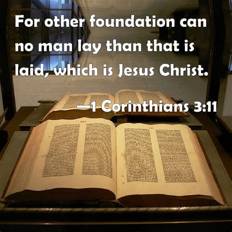 1 corinthians 3:11 nlt